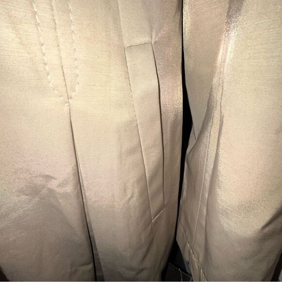 New, Via Spiga Waterproof Button Front Trench Coat - Picture 2 of 10